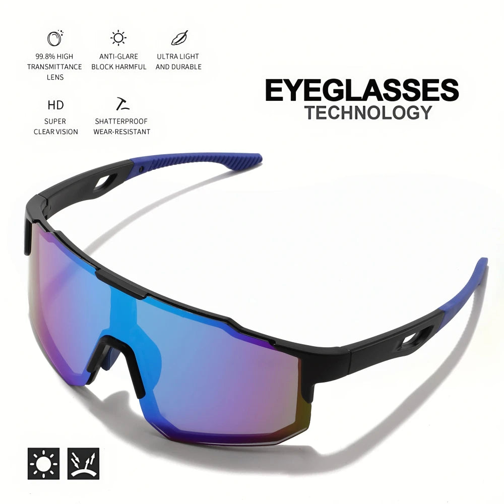 Colorful Wraparound Sports Sunglasses